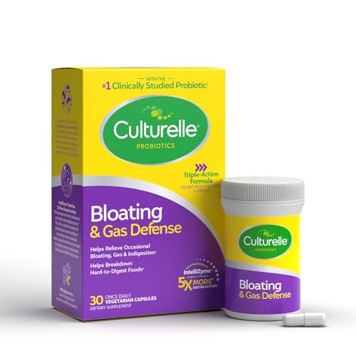 Culturelle Bloating & Gas Defense Capsules, 30 ct