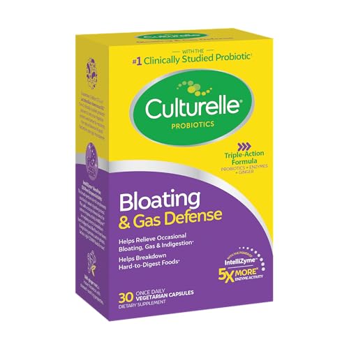 Culturelle Bloating & Gas Defense Capsules, 30 ct