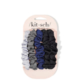 Kitsch Midnight Satin Petite Scrunchies 5pc Set