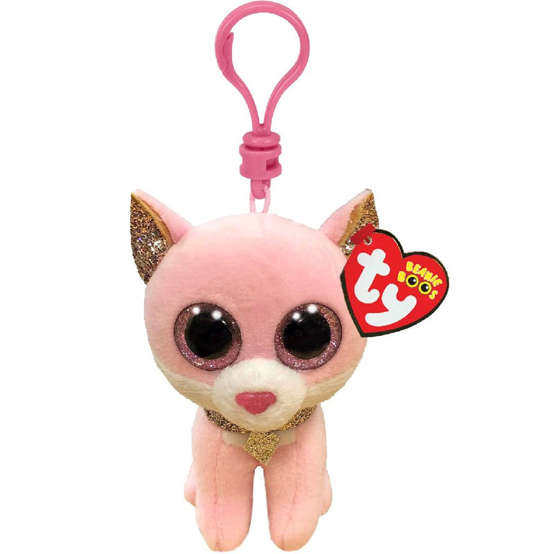 Ty Beanie Boo's Clip Fiona Pink Cat 7cm