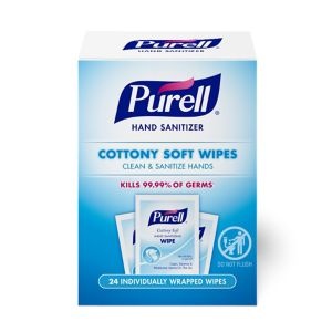 Purell Cottony Soft Hand Sanitizing Wipes Fresh 24 Count
