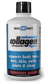Health Direct AminoSculpt Collagen Liquid Strawberry Banana 28 oz