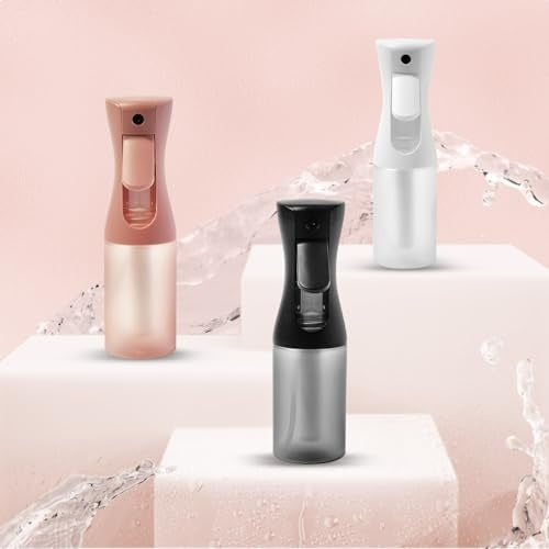 Kitsch Spray Bottle for Hair Continuous Ultra Fine Mist 150ml Black