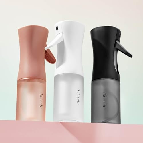 Kitsch Spray Bottle for Hair Continuous Ultra Fine Mist 150ml Black