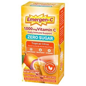 Emergen-C Zero Sugar Tropical Citrus 18 Powder Packets
