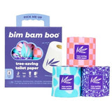 Bim Bam Boo Bamboo Toilet Paper 2 Ply - 8 Double Rolls, 320 Sheets per Roll