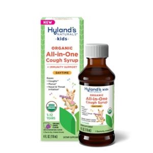 Hyland's Naturals Kids Organic All-in-One Daytime Cough Syrup, Grape 4oz