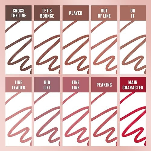 Maybelline Lifter Liner Lip Liner with Hyaluronic Acid, Let's Bounce 02, 0.04 oz