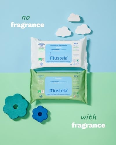 Mustela Compostable Cleansing Water Wipes