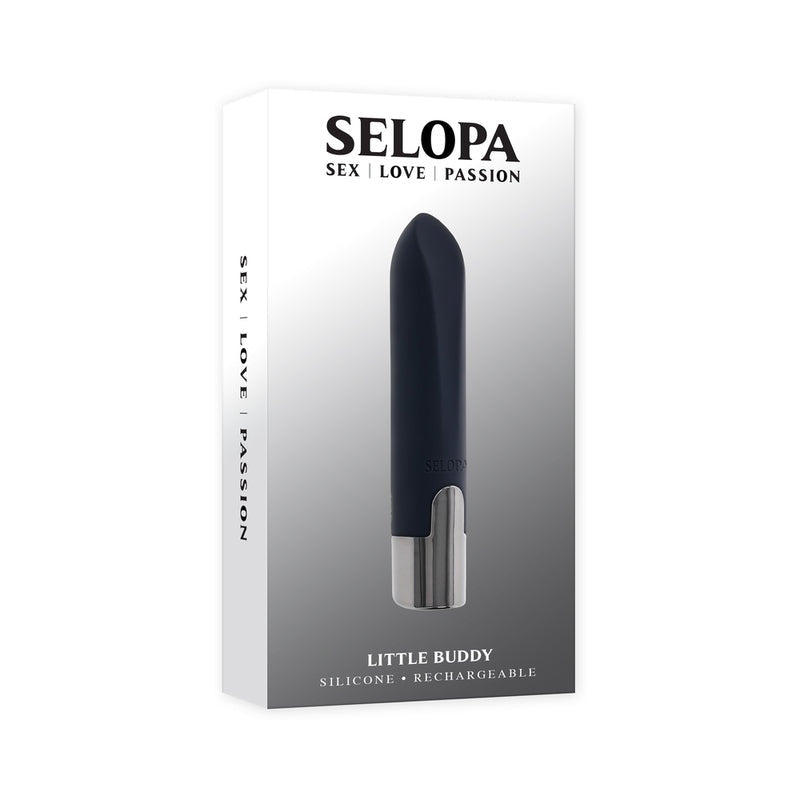 Selopa Little Buddy Rechargeable Silicone Bullet Black