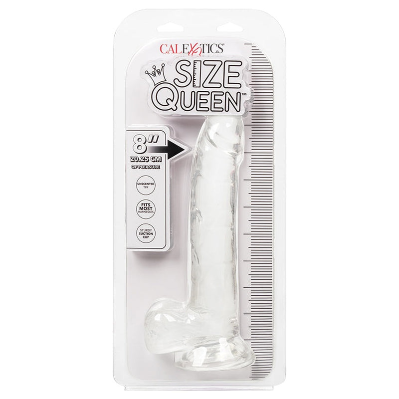 CalExotics Size Queen 8 Inch Dildo with 5.5 Inch Shaft
