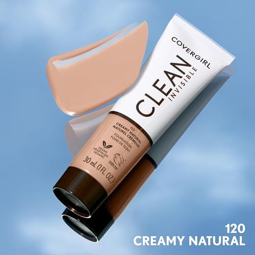 Covergirl Clean Invisible Foundation Creamy Natural 1 Fl Oz