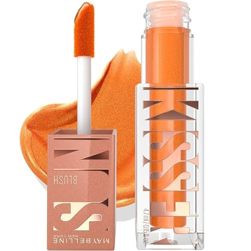 Maybelline Sunkisser Blush, Blendable Formula, Natural Glow, Vitamin E Infused 6.8 ml Orange