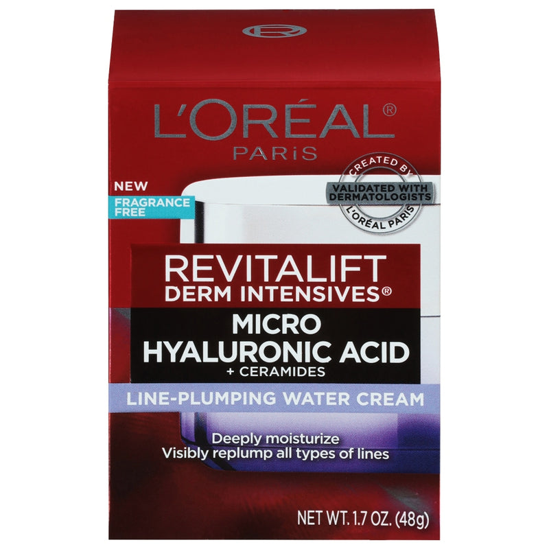 L'Oréal Micro Hyaluronic Acid + Ceramides Water Cream, 1.7 Oz