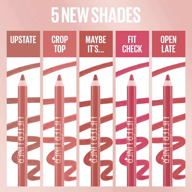 Maybelline Lifter Liner Lip Liner with Hyaluronic Acid, Crop Top, 0.04 oz