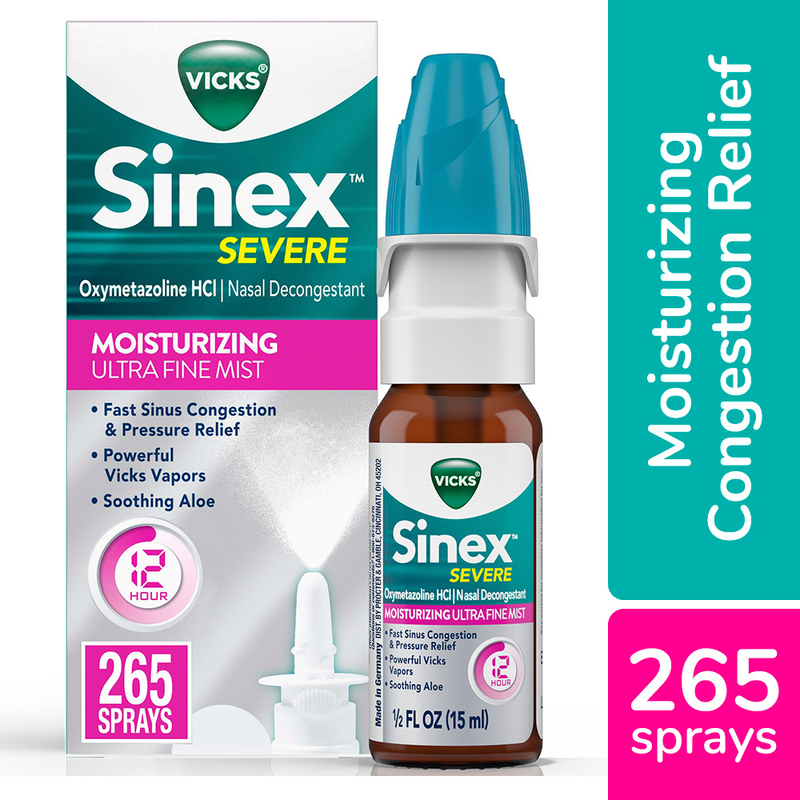 Vicks Sinex Severe Moisturizing Nasal Spray 0.5 fl oz