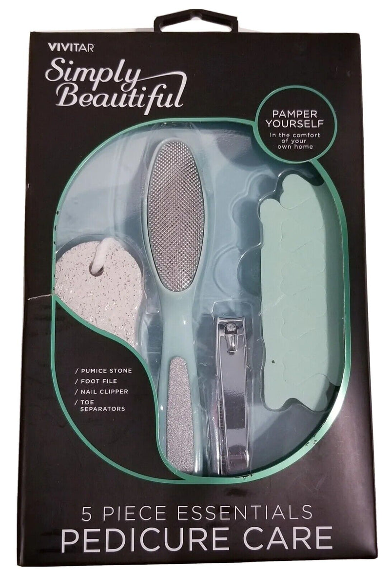Vivitar Simply Beautiful Essentials Pedicure Care Set, 5 Piece