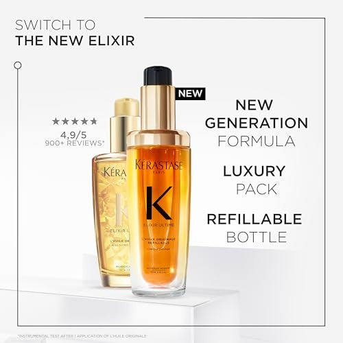 Kérastase Elixir Ultime Versatile Beautifying Hair Oil, Refillable, 2.53 oz