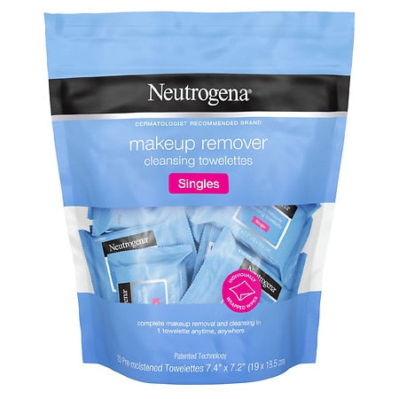 Neutrogena Makeup Remover Towelette Singles, 20 Ct