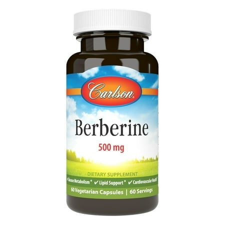 Carlson, Berberine, 500 Mg, 60 Vegetarian Capsules