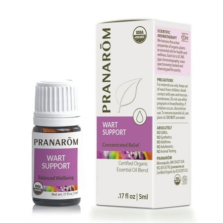 Pranarom Organic Essential Oil Wellness Blend - Wart Support 0.17 Fl Oz