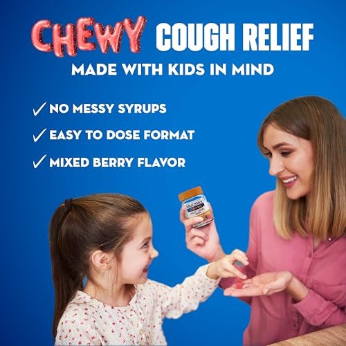 Mucinex Children's Daytime Cough Relief Chews, Mixed Berry, 16 ct
