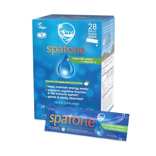 Spatone Liquid Iron Supplement plus Vitamin C Apple Flavor 25ml x 28 Sachets
