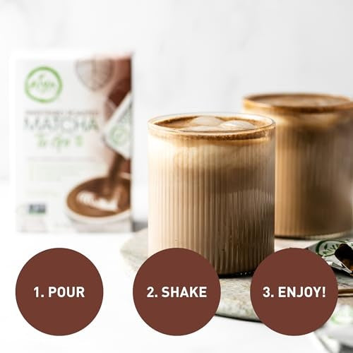 Aiya Japanese Sweetened Roasted Matcha To Go Sticks 8 Packets 3.38oz