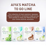 Aiya Japanese Sweetened Roasted Matcha To Go Sticks 8 Packets 3.38oz