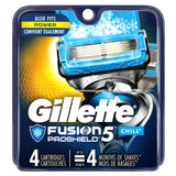 Gillette Fusion ProShield Chill Razor Blade Refills, 4 Count