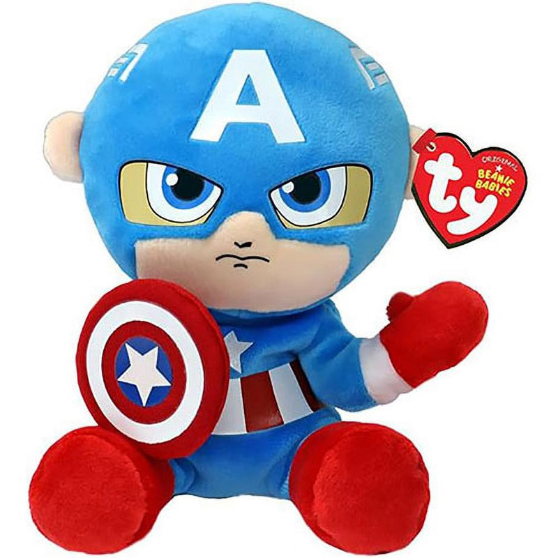Ty Beanie Babies Marvel Captain America Soft Body