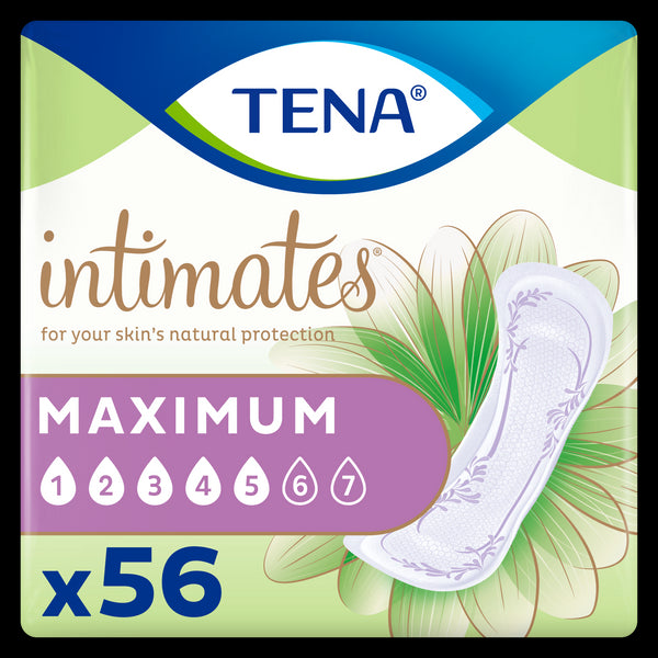 Tena Women Sensitive Care Maximum Absorbency Incontinence Pad - 56 Ct