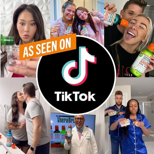 Therabreath Plaque Control Pre-Brush Oral Rinse, Refreshing Mint, 16 OZ