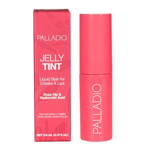 Palladio Jelly Tint Liquid Stain for Cheeks & Lips Strawberry Sugar