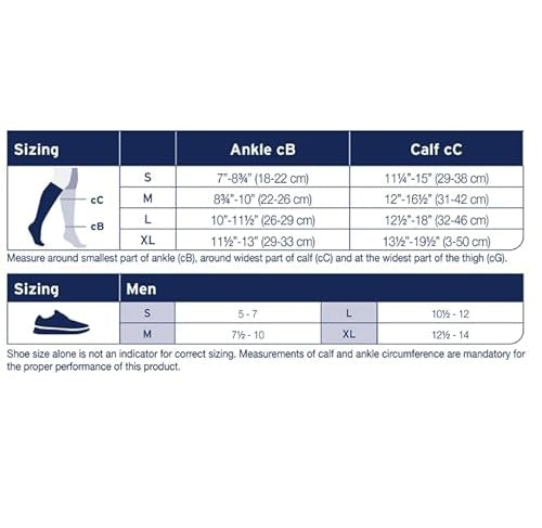 JOBST ACTIVA Men's Dress 15-20 MmHg Compression Socks Knee High Closed Toe, Black, Medium