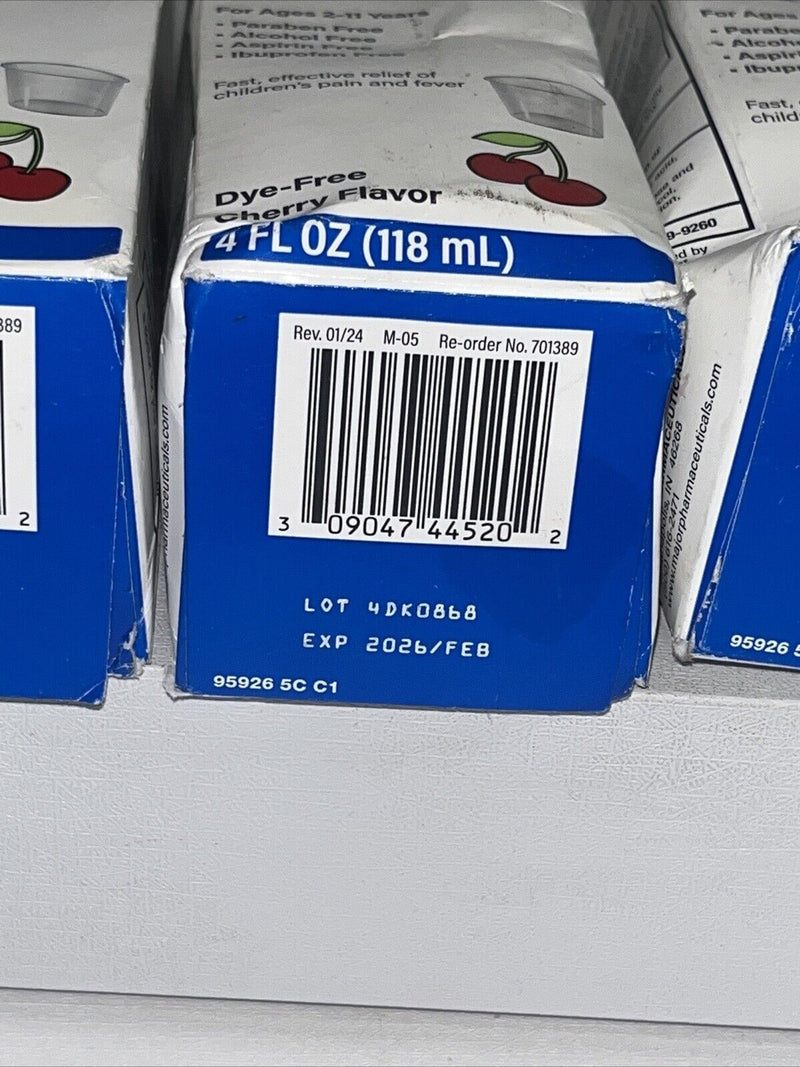 Major Pharma Children’s Acetaminophen Liquid Cherry 160mg