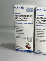 Major Pharma Children’s Acetaminophen Liquid Cherry 160mg