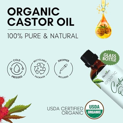Herbion Naturals Organic Castor Oil 3.38 Oz
