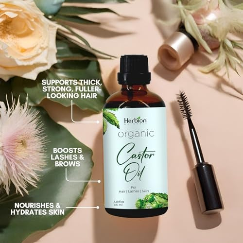 Herbion Naturals Organic Castor Oil 3.38 Oz