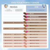 Covergirl Clean Invisible, Foundation, Blendable Formula, Buildable Coverage, Lightweight, Natural Finish, Non-Comedogenic 30ml