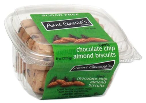 Aunt Gussie's Spelt Chocolate Chip Almond Biscotti 8Oz