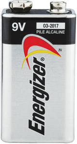 Energizer 9V Alkaline Battery, 1 Pack