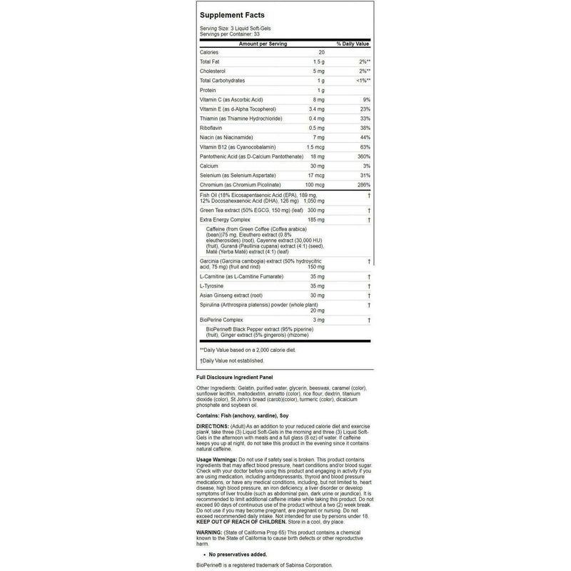 Irwin Naturals Thermo Fuel Max Fat Burner Naturals Softgels 90ct