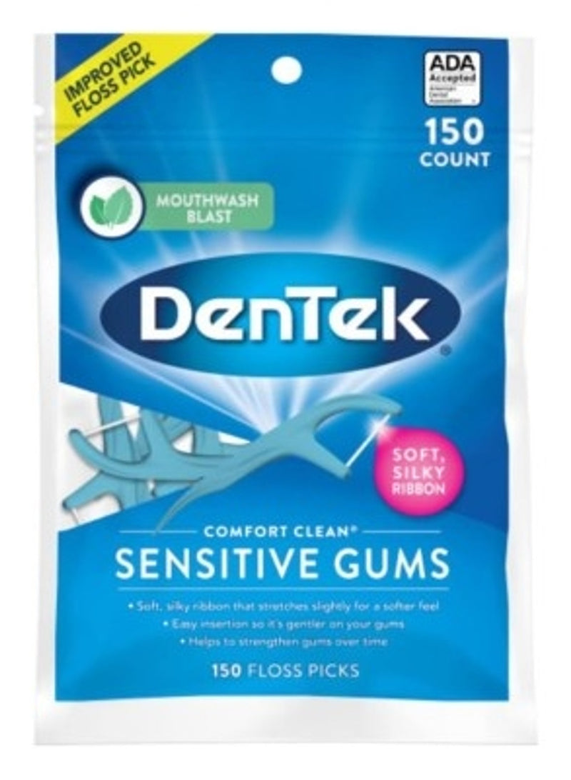 DenTek, Comfort Clean®, Sensitive Gums Floss Picks, 150 Floss Picks