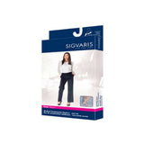 Sigvaris Sheer Calf Compression Socks, Open Toe, 30-40 mmHg, Medium Short