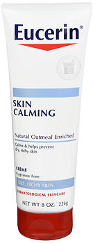 Eucerin Calming Creme Daily Moisturizer, Fragrance Free, 8 oz