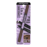 Maybelline Express Brow 2-in-1 Pencil + Powder, Deep Brown, 0.02 oz