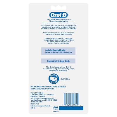 Oral-B Healthy Clean Toothbrushes Medium Bristles 6 Count (Assorted Colors)