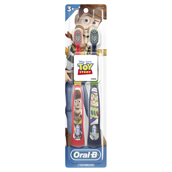 Oral-B, Toothbrush, Extra Soft, 3+ Years, Pixar, 2 Toothbrushes