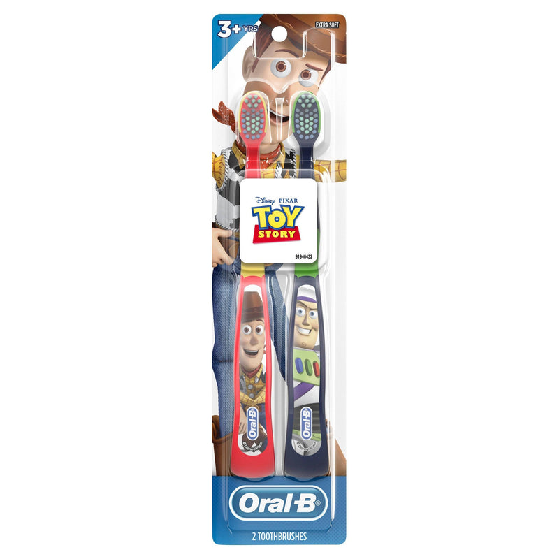 Oral-B, Toothbrush, Extra Soft, 3+ Years, Pixar, 2 Toothbrushes